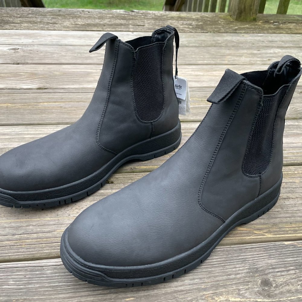 Zara Men Boot Shoes Black High Top Airfit Comfort - Picture 5 of 10